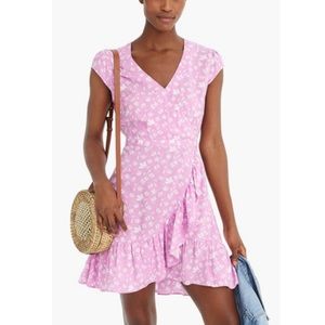 J. Crew Pink Floral Mini Dress